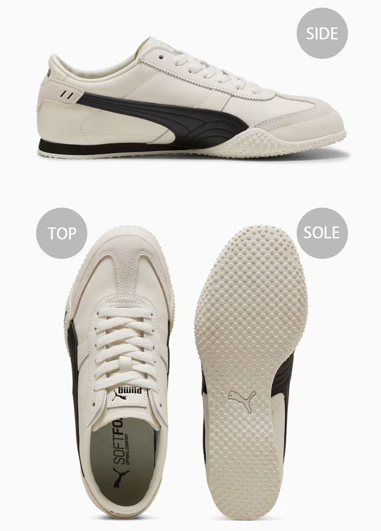 PUMA（プーマ） スニーカー BELLA UT LEATHER 402186-01 WHITE BLACK