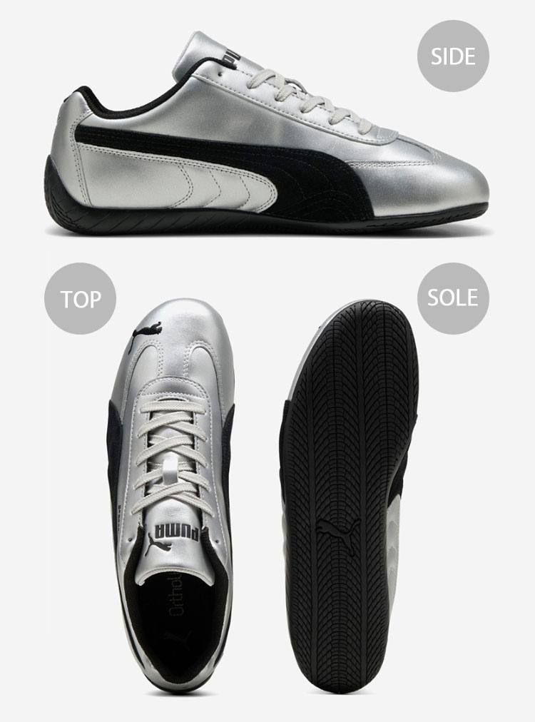 PUMA（プーマ） スニーカー SPEEDCAT METALLIC 403689-01 SILVER BLACK