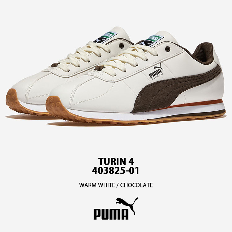 PUMA（プーマ） スニーカー TURIN 4 WHITE BROWN 403825-01 シューズ