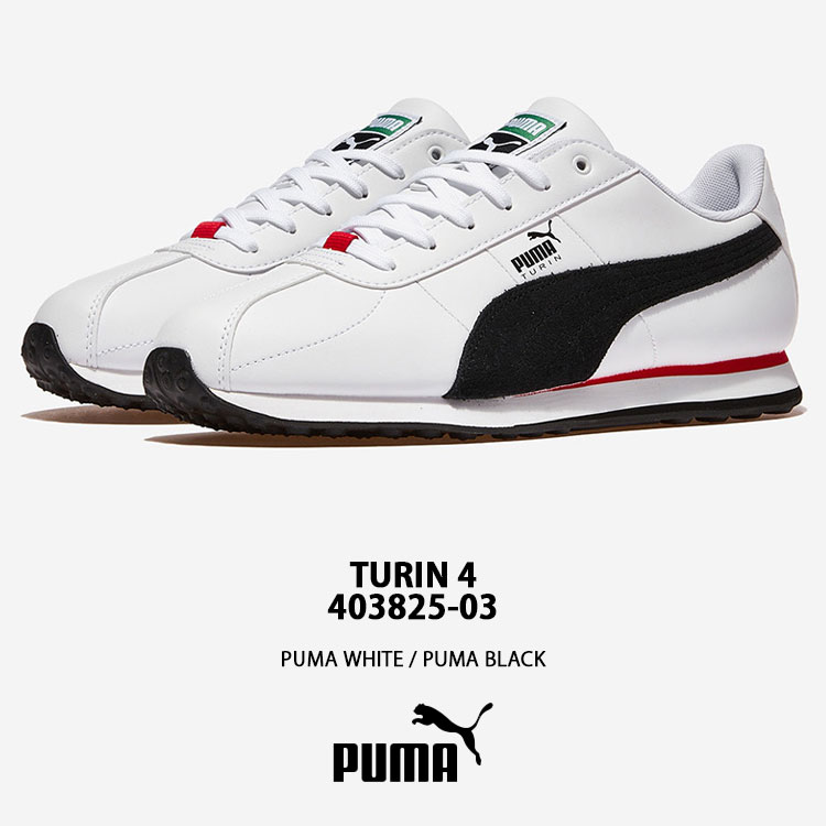 PUMA プーマ スニーカー TURIN 4 WHITE BLACK 403825-03