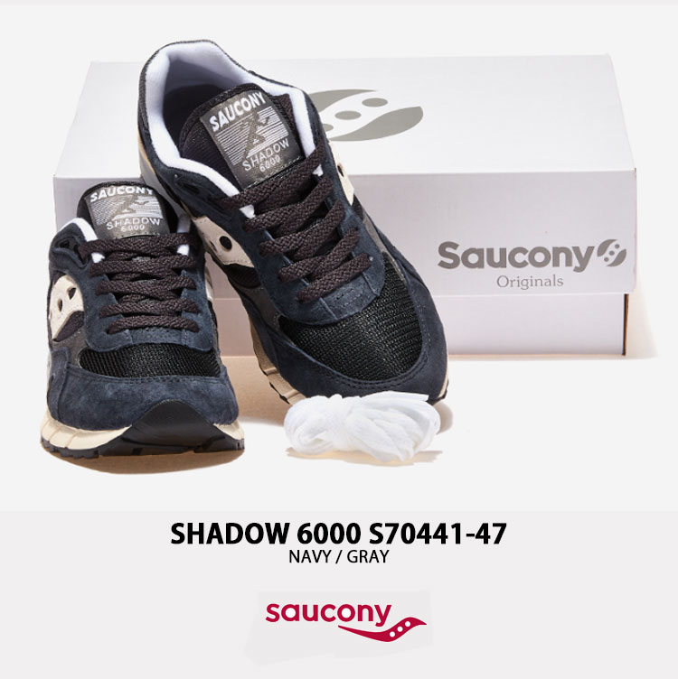 Saucony（サッカニー） スニーカー SAHDOW 6000 S70441-47 NAVY GRAY