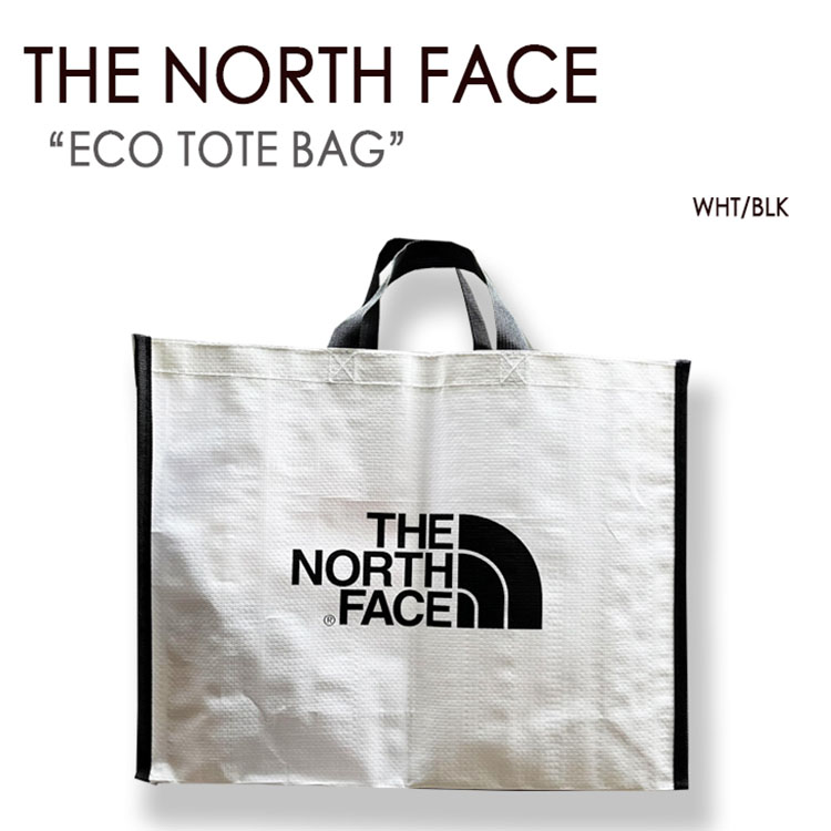 THE NORTH FACE ノースフェイス エコバッグ ECO TOTE BAG WHITE BLACK トートバッグ バッグ ロゴ ショッパーバッグ  メンズ レディース ウィメンズ 男性用 女性用 :tnf-ecobag3:セレクトショップ a-dot 通販 