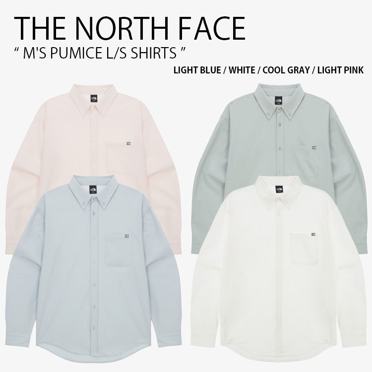 【美品】 ノースフェイス FACE NORTH THE シャツ SHIRTS L/S PUMICE M'S 長袖シャツ