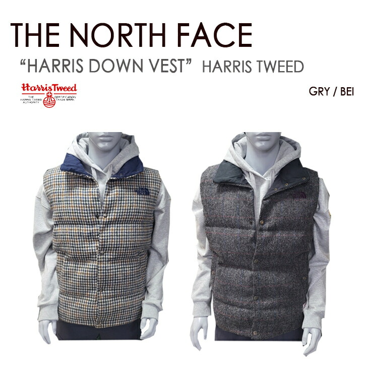 THE NORTH FACE Harris Tweed ダウンベスト tnf-ni1dj79.jpg