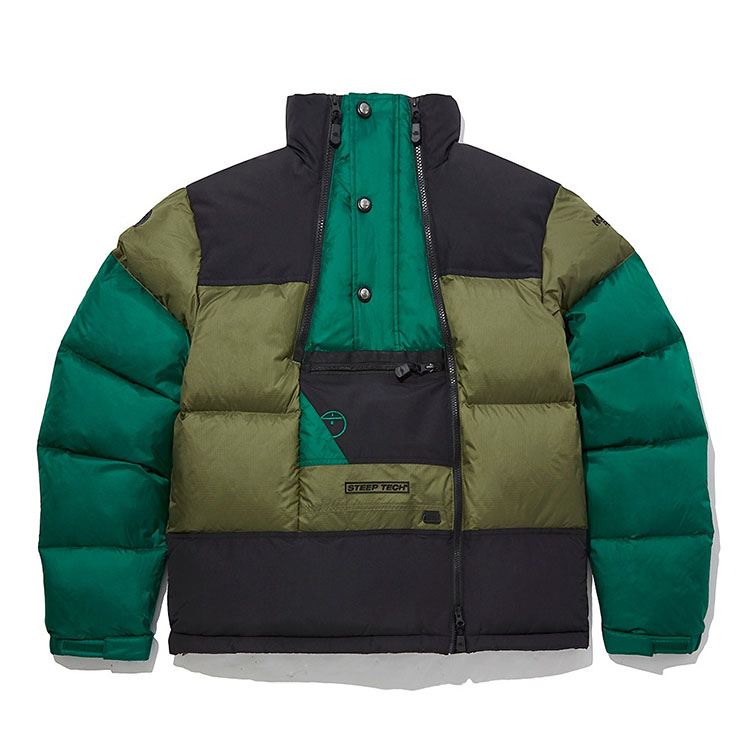 ウトレット THE NORTH FACE ノースフェイス ダウンジャケット スティープテック STEEP TECH DOWN JACKET ダウン ジャケット GRAY KHAKI スティープテックダウン NJ1DL77B/C