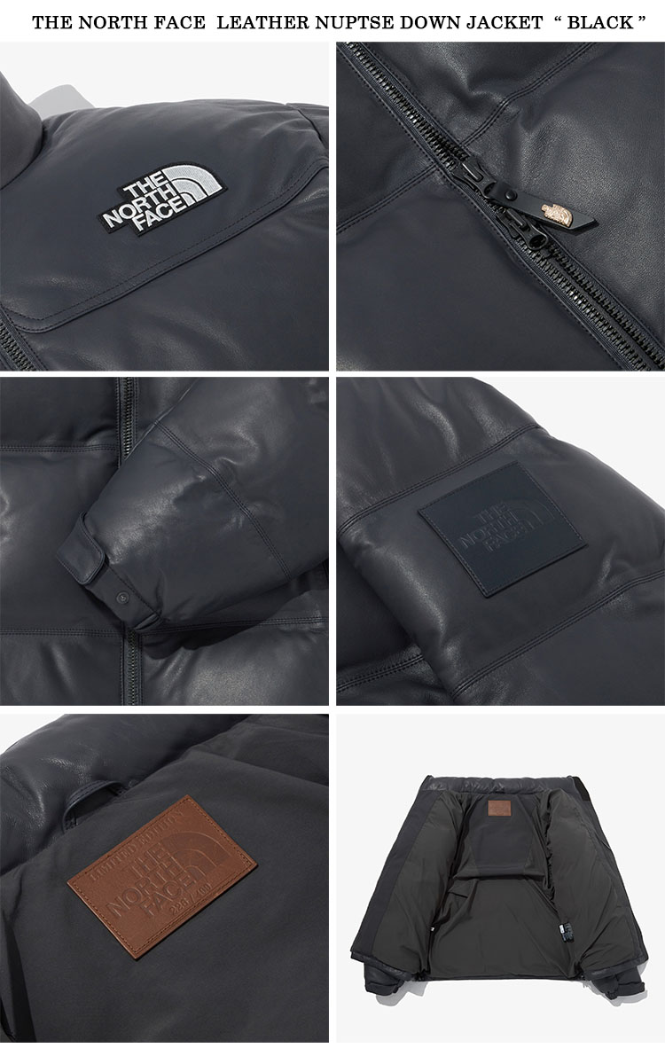 THE NORTH FACE ノースフェイス ダウンジャケット LEATHER NUPTSE DOWN JACKET レザー 本革 800フィルパワー  ヌプシ ダウン ジャケット 限定 NJ1DP57J/K/L