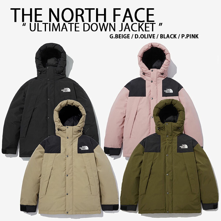 THE NORTH FACE ノースフェイス ダウンジャケット ULTIMATE DOWN JACKET ダウン ジャケット BLACK BEIGE  KHAKI OLIVE PINK 防水 防寒 フーディー NJ2DN62A/B/C/D