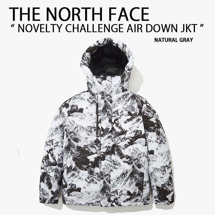 THE NORTH FACE ノースフェイス ダウンジャケット NOVELTY CHALLENGE AIR DOWN JACKET ダウン ジャケット  スノー フード フード付き WHITE GRAY NJ2DN73A