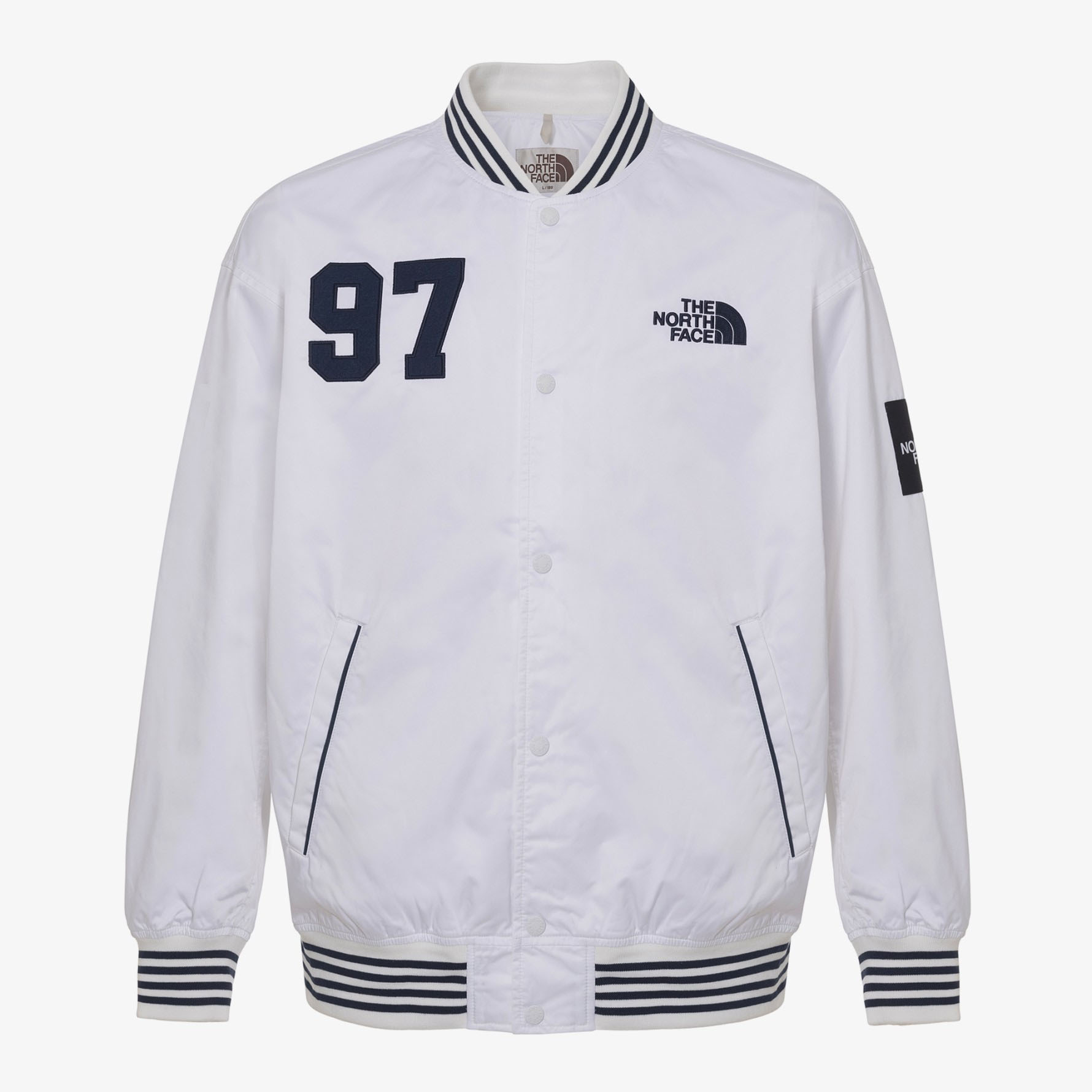 NBAホワイトボンバージャケット ☆新品☆ザノースフェイス スタジャン ボンバージャケット【XL