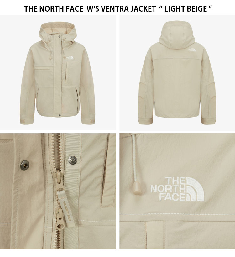 最終THE NORTH FACE レディースベージュ ウィンドブレーカー L THE NORTH FACE（ザ ノースフェイス） ノースフェイス レディース