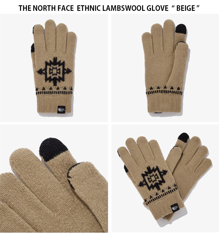 【新品】ザノースフェイス エスニック ラムウール グローブ THE NORTH FACE（ザ ノースフェイス） ノースフェイス 手袋 ETHNIC