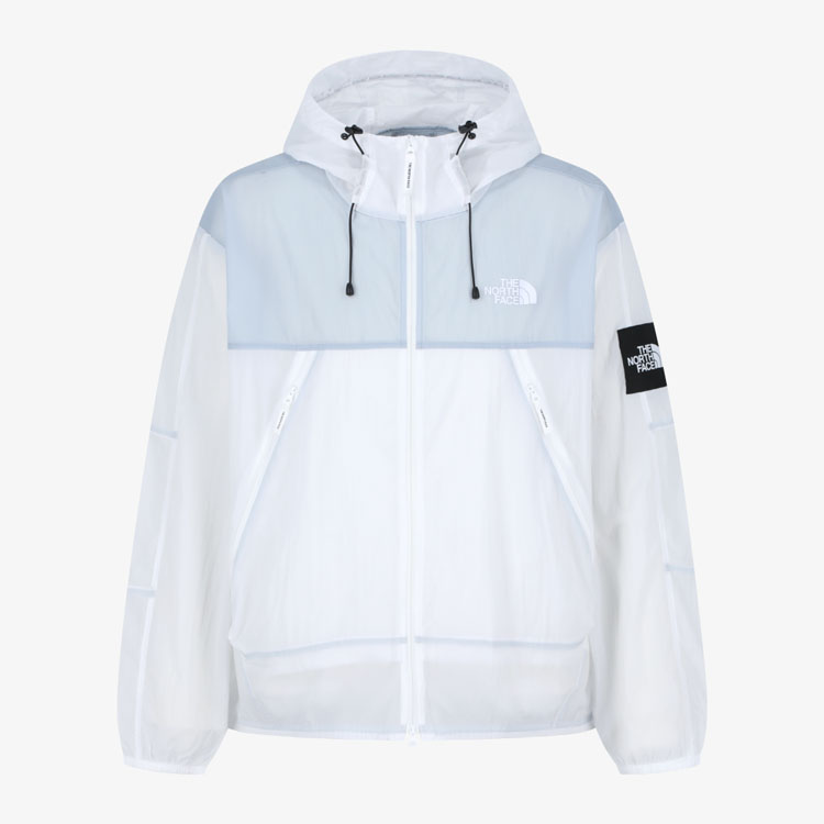 ノースフェイス マウンテンパーカー ハイベント 刺繍ロゴ ホワイト 白 L THE NORTH FACE（ザ ノースフェイス） 本物正規◇ノースフェイス