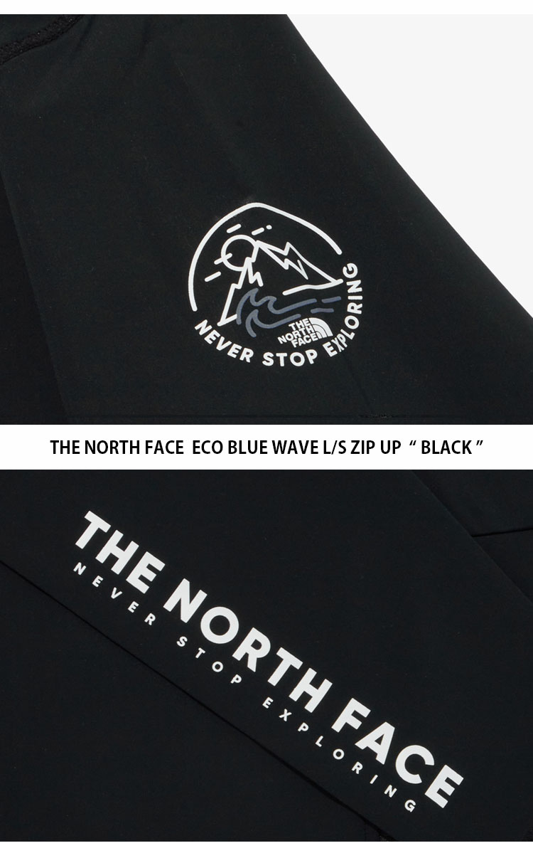 THE NORTH FACE ノースフェイス ラッシュガード ECO BLUE WAVE L/S ZIP UP エコ ブルー ウェーブ ロングスリーブ  ジップアップ メンズ レディース NJ5JP05A/B