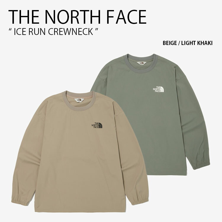 THE NORTH FACE ノースフェイス カットソー ICE RUN CREWNECK アイス ラン クルーネック ウーブンシャツ 長袖 シャツ  WHITELABEL NM5MN05