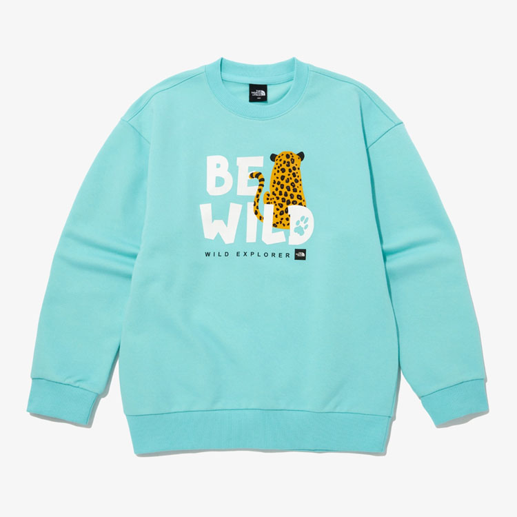 THE NORTH FACE ノースフェイス キッズ スウェット KS ANI-MATE SWEATSHIRTS アニマルメイト スウェットシャツ 長袖 トレーナー 子供用 NM5MP03S/T/U/V