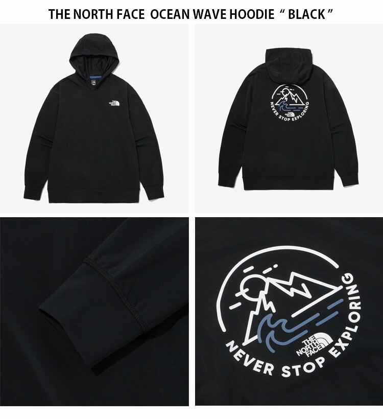【新作】THE NORTH FACE ★人気フーディ★M'S OCEAN WAVE HOODIE THE NORTH FACE ノースフェイス ラッシュガード OCEAN WAVE