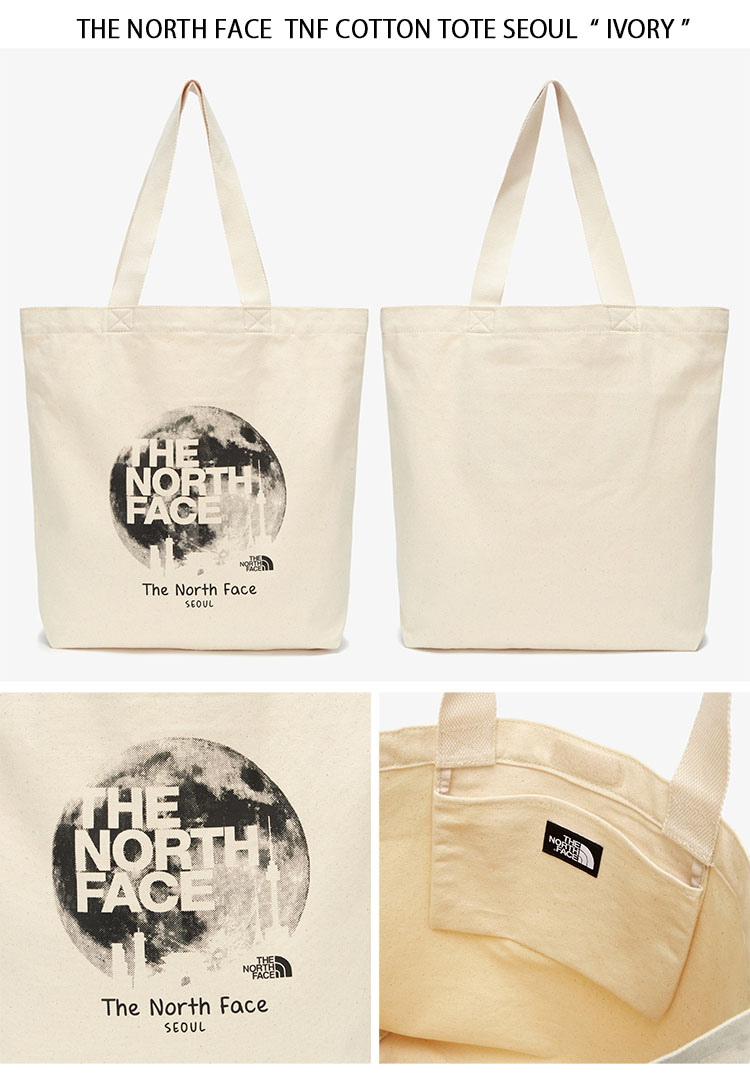 THE NORTH FACE ノースフェイス トートバッグ キャンバストート TNF COTTON TOTE SEOUL コットン トート ソウル  BLACK IVORY デザイントート 韓国 NN2PQ24A/C/D : tnf-nn2pq24 : セレクトショップ a-dot - 通販 -  Yahoo!ショッピング