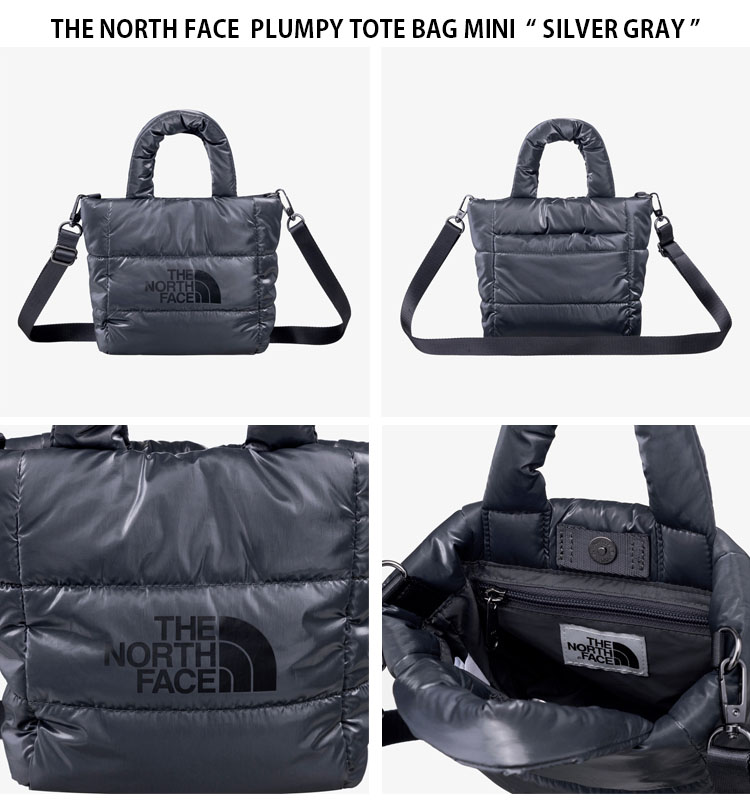 トートバッグ [The North Face] PLUMPY TOTE BAG MINI - SILVER_GRAY New THE NORTH FACE PLUMPY TOTE BAG MINI NN2PQ59L SILVER GRAY