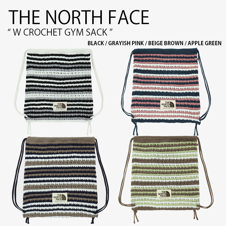 【THE NORTH FACE】W CROCHET GYM SACK ★送料・関税込★ THE NORTH FACE ノースフェイス ナップサック W CROCHET GYM