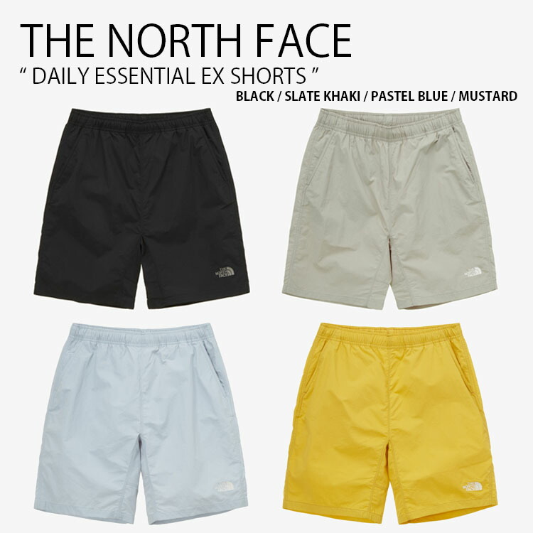 THE NORTH FACE ノースフェイス ショートパンツ DAILY ESSENTIAL EX SHORTS デイリー エッセンシャル ショーツ  パンツ ロゴ メンズ レディース NS6NP10A/B/C/D