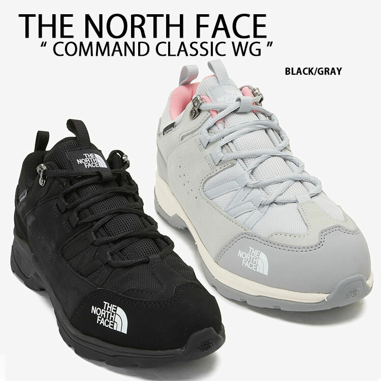 THE NORTH FACE ノースフェイス スニーカー COMMAND CLASSIC WG 防水シューズ 防水スニーカー BLACK GRAY  マウンテンシューズ レザー 本革 NS91P01A/C