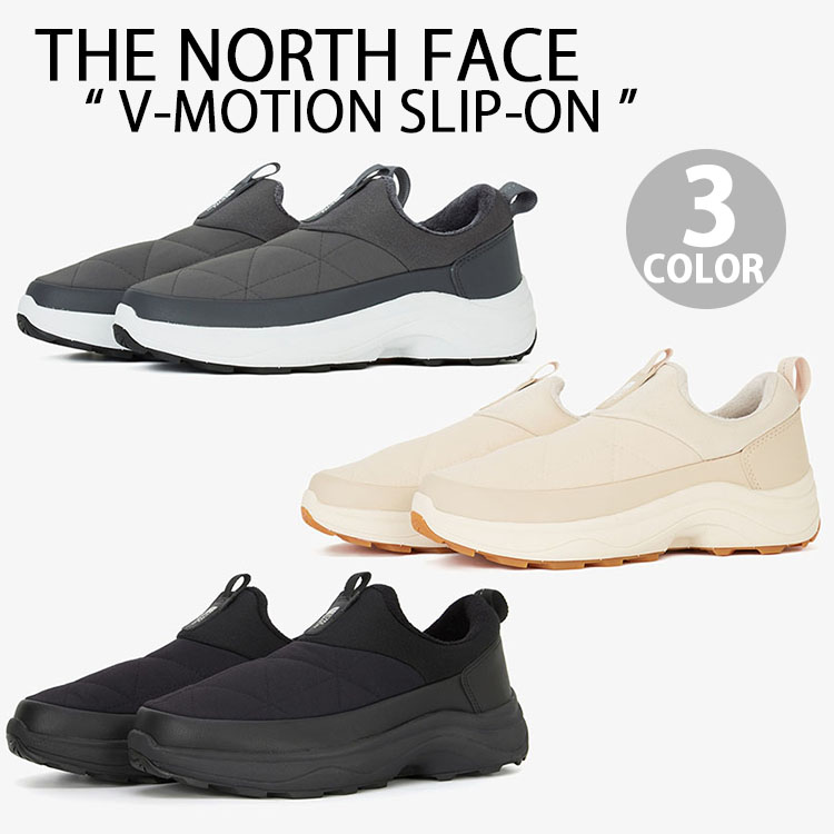 THE NORTH FACE ノースフェイス スリッポン V-MOTION SLIP-ON ミュール ダウンシューズ CHARCOAL BLACK 防寒 シューズ NS93Q56 THE NORTH FACE（ザ ノースフェイス） ノースフェイス スリッポン V