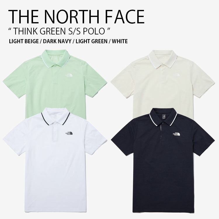 THE NORTH FACE ノースフェイス ポロシャツ THINK GREEN S/S POLO ショートスリーブ ポロ 半袖 ロゴ メンズ レディース NT7PP01A/B/C/D tnf-nt7pp01abc.jpg