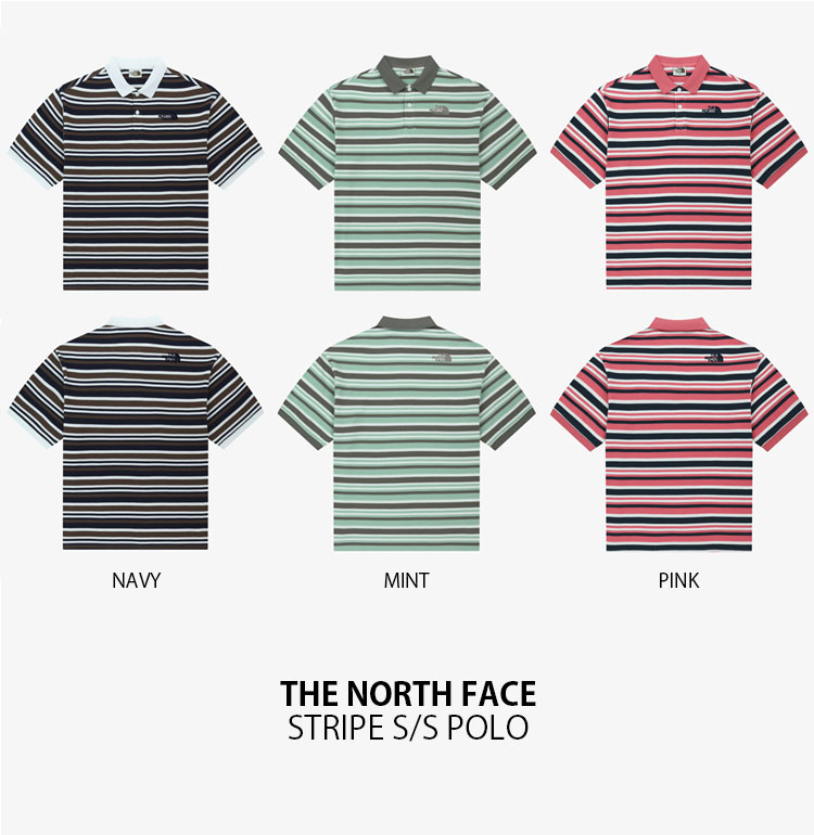 THE NORTH FACE ノースフェイス ポロシャツ STRIPE S/S POLO