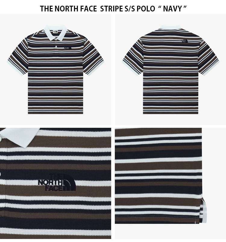 THE NORTH FACE ノースフェイス ポロシャツ STRIPE S/S POLO