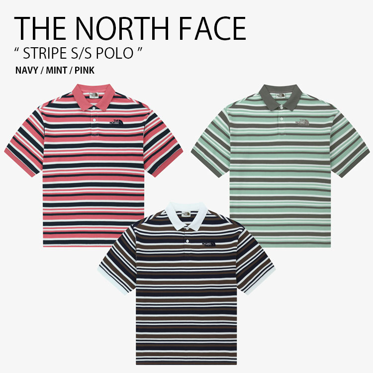 THE NORTH FACE ノースフェイス ポロシャツ STRIPE S/S POLO