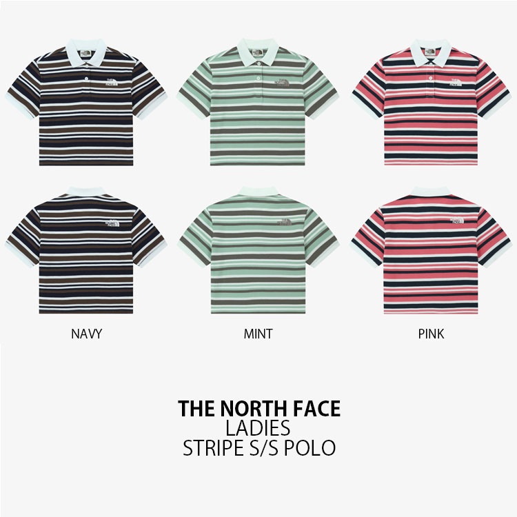 THE NORTH FACE ノースフェイス レディース ポロシャツ STRIPE S