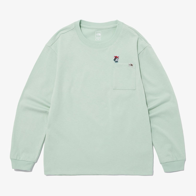 THE NORTH FACE キッズ ロンT K&apos;S ANI-MATE L/S R/TEE アニマル...