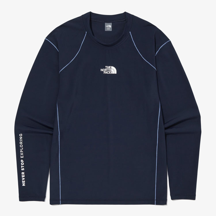 THE NORTH FACE ノースフェイス ラッシュガード OCEAN WAVE L/S MOCK-NECK オーシャン ウェーブ モックネック スイムウェア メンズ レディース NT7TQ17A/B/C/D｜a-dot｜03