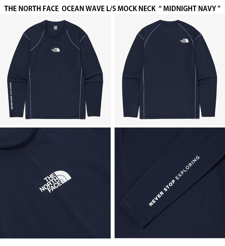 THE NORTH FACE OCEAN WAVE MTM ノースフェイス ラッシュガード tnf-nm5mp05ab-1.jpg
