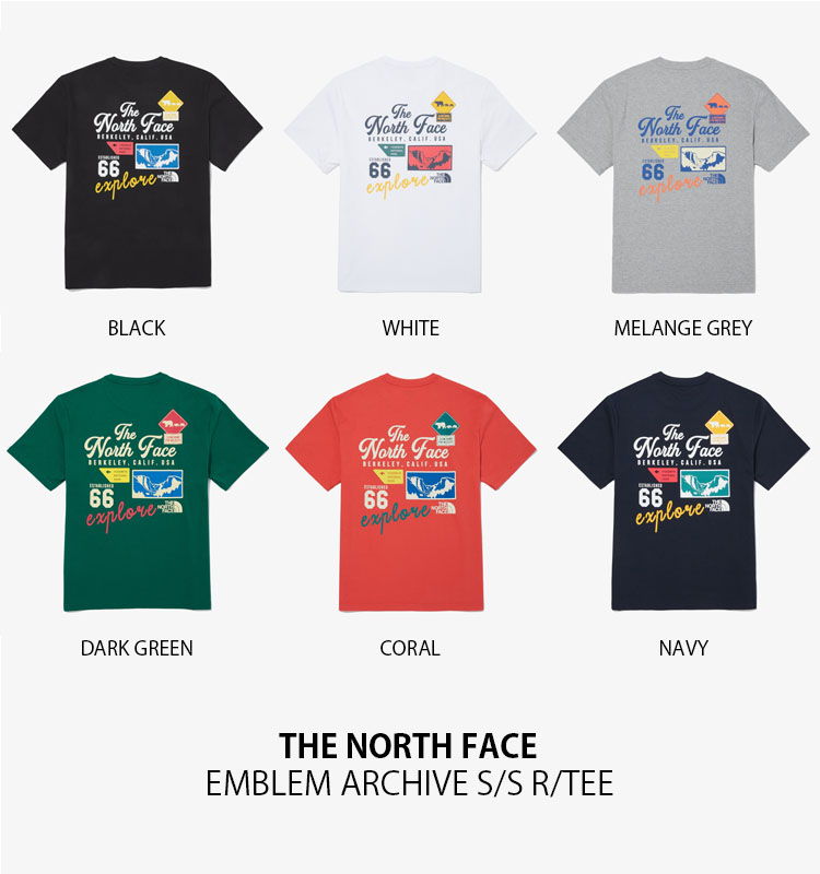 THE NORTH FACE ノースフェイス Tシャツ EMBLEM ARCHIVE S/S R/TEE ティーシャツ 半袖 カットソー メンズ レディース NT7UQ10J/K/L/M/N/O THE NORTH FACE（ザ ノースフェイス） ノースフェイス Tシャツ EMBLEM