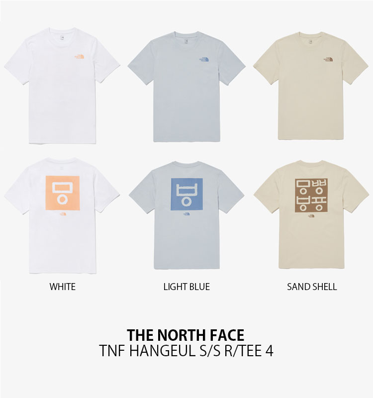 Tシャツ・カットソー [The North Face] TNF HANGEUL S/S R/TEE 1 - _WHITE THE NORTH FACE ノースフェイス Tシャツ TNF HANGEUL S/S R/TEE