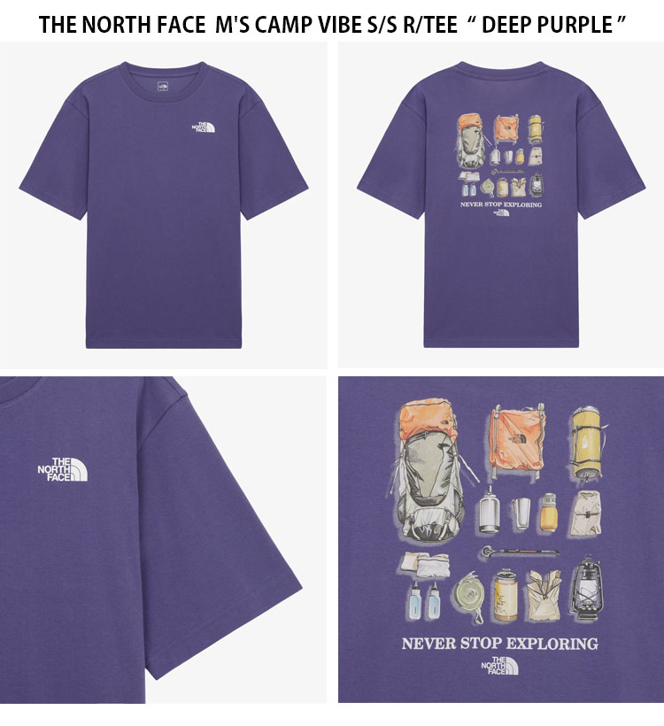 THE NORTH FACE★25SS★M'S CAMP VIBE S/S R/TEE_NT7UR07 THE NORTH FACE ノースフェイス Tシャツ M'S CAMP VIBE S/S R