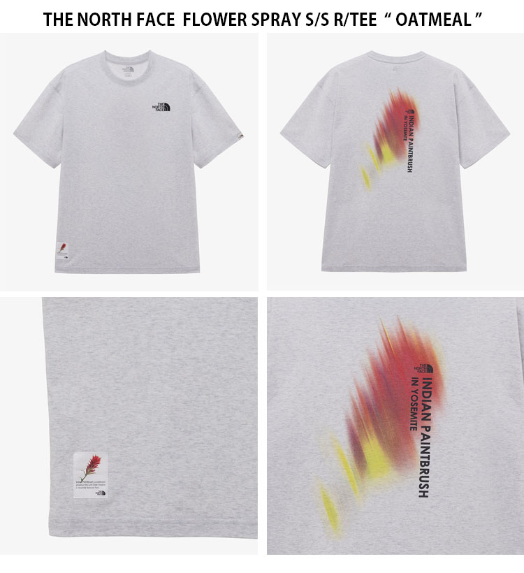 THE NORTH FACE ノースフェイス Tシャツ FLOWER SPRAY S/S R/TEE