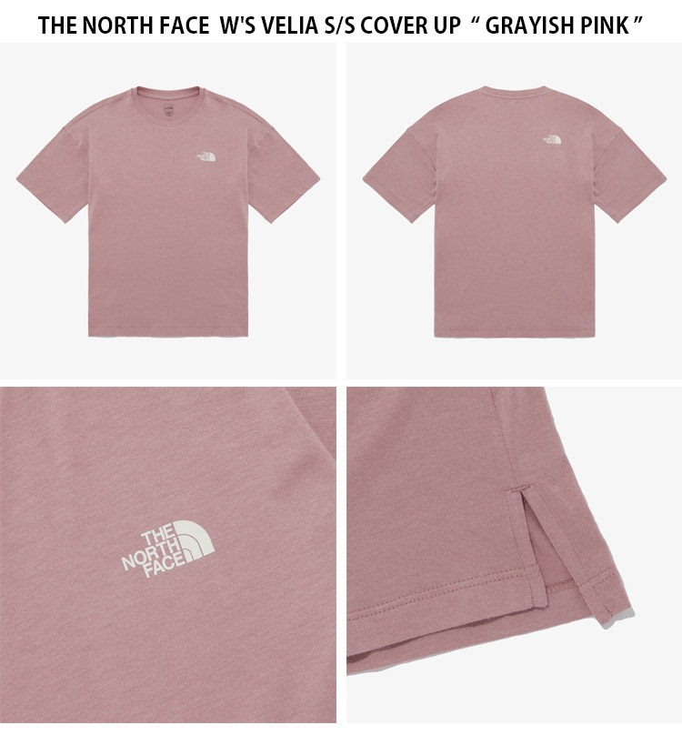 ★THE NORTH FACE★ Women's Velia Cover Up T-Shirt WHITE NT7U the-north-face-easy-t-shirt-