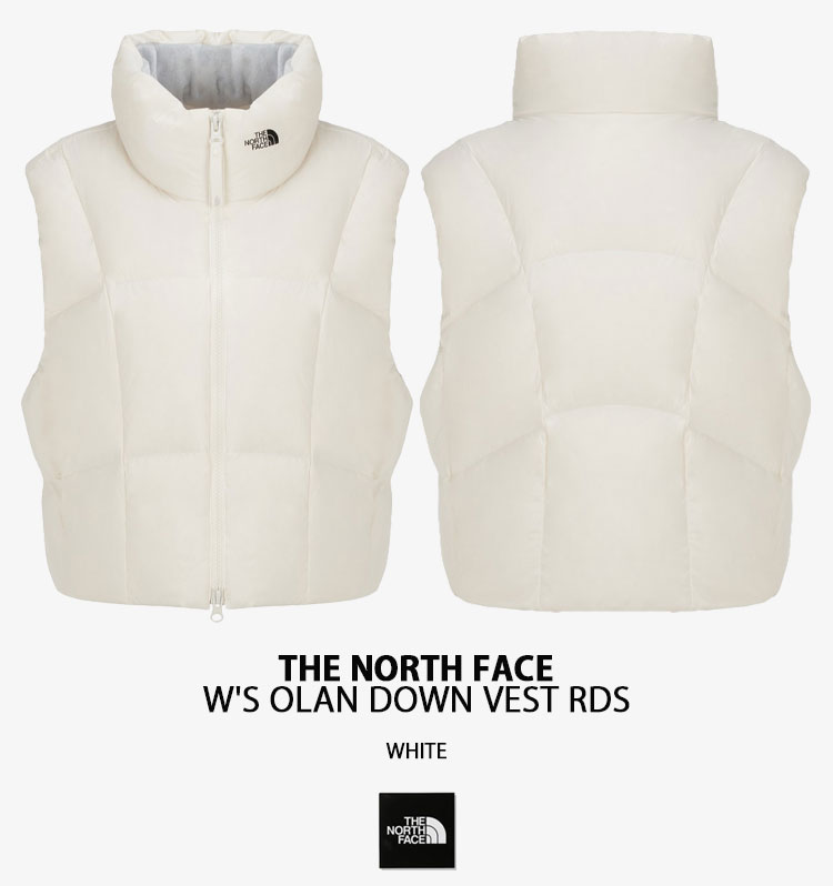 【R.D.Sダウン】ノースフェイス フード付きダウンベスト ホワイト THE NORTH FACE（ザ ノースフェイス） ノースフェイス レディース