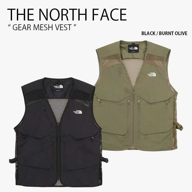 L ノースフェイス迷彩カモフラフィッシングギアメッシュベスト tnf-nv5vq02ab.jpg