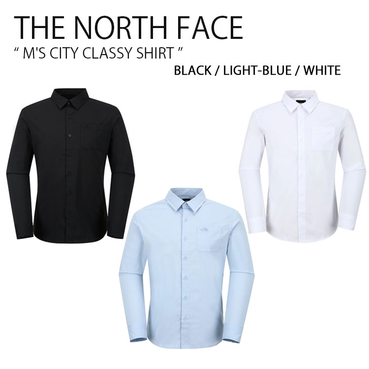 THE NORTH FACE ノースフェイス シャツ M’S CITY CLASSY SHIRT シティ クラッシィ シャツ 長袖 ストライプ ストリート カジュアル ブラック ブルー ホワイト メンズ 男性用 NH8LJ50A/B/C THE NORTH FACE（ザ ノースフェイス） ノースフェイス シャツ M'S CITY