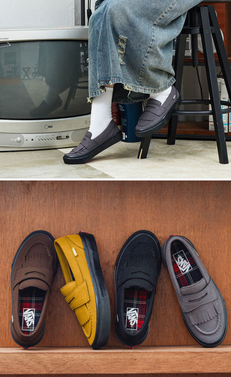 VANS バンズ スニーカー FUDGE LOAFER CHARCOAL V196CF FDG
