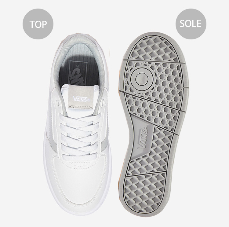 VANS スニーカー 厚底 KULICK PLAT WHITE GRAY V2948 PLATキュー