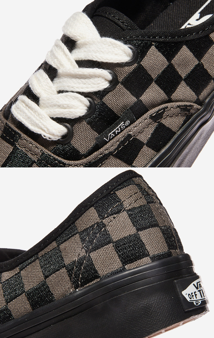 VANS バンズ スニーカー AUTHENTIC EMBROIDERED CHECKER BLACK