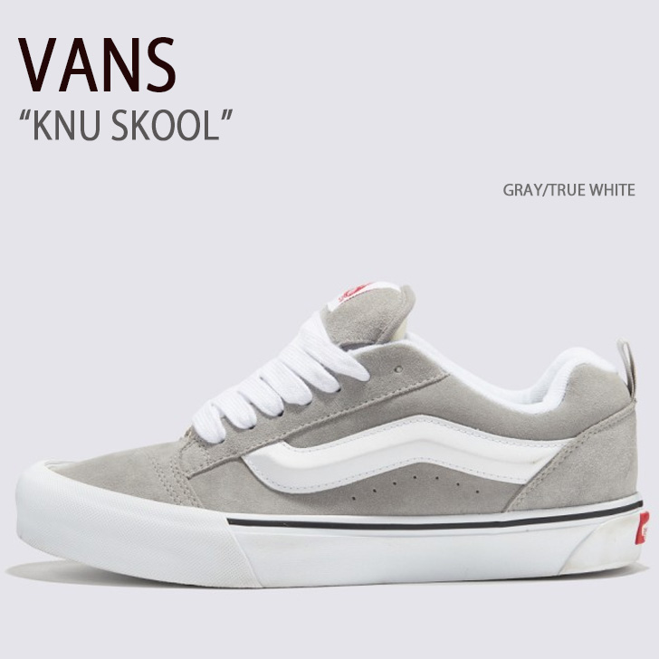 VANS バンズ スニーカー KNU SKOOL GRAY TRUE WHITE VN0009QCBGJ