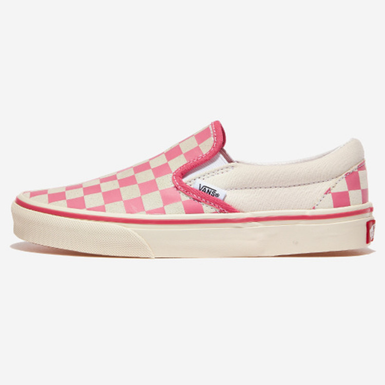 VANS バンズ スニーカー CLASSIC SLIP-ON CHECKERBOARD PINK T...