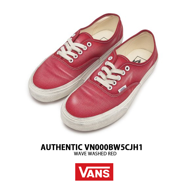 VANS バンズ スニーカー AUTHENTIC WAVE WASHED RED VN000BW5CJH