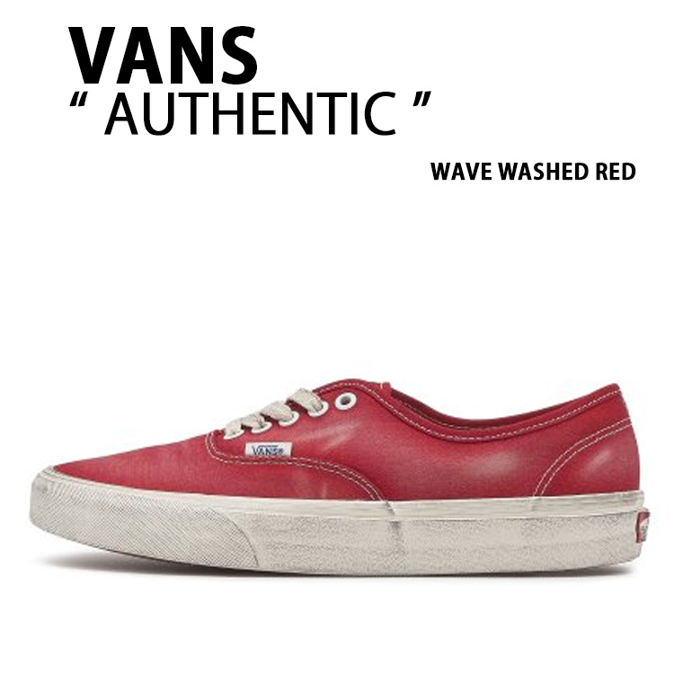 VANS バンズ スニーカー AUTHENTIC WAVE WASHED RED VN000BW5CJH