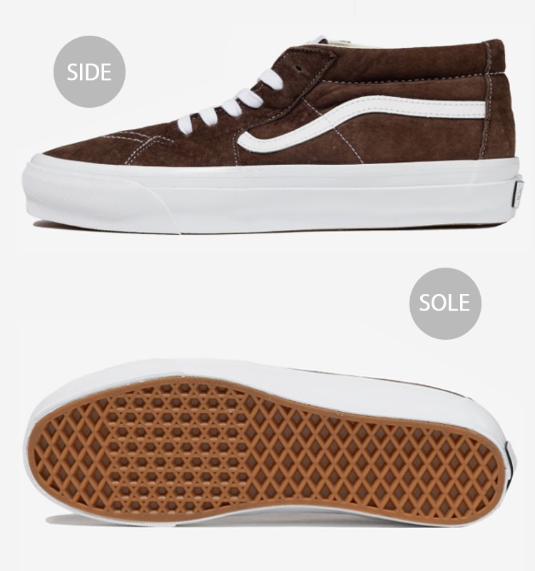 国内配送 VANS SK8-MID REISSUE 83 LX BLACK /WHITE Vans Sk8-Mid Reissue 83 LX Black White Men Unisex Skate